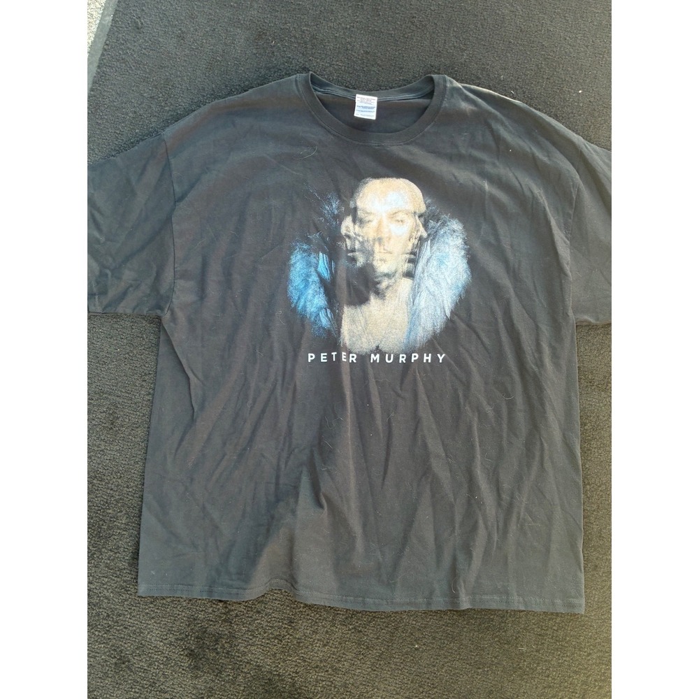 Peter Murphy Lion Tour 2014 T-Shirt Mens 3XL Black Gildan Bauhaus Rock Tee